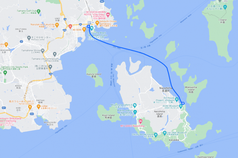 우노（오카야마）- 혼무라（나오시마）