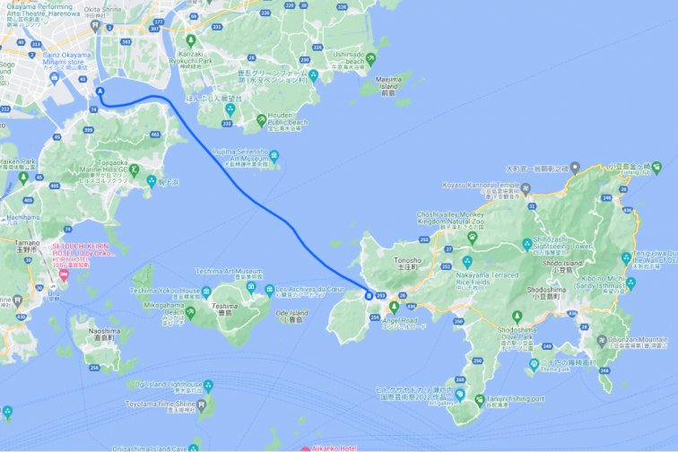 신오카야마（오카야마）- 도노쇼（쇼도시마）