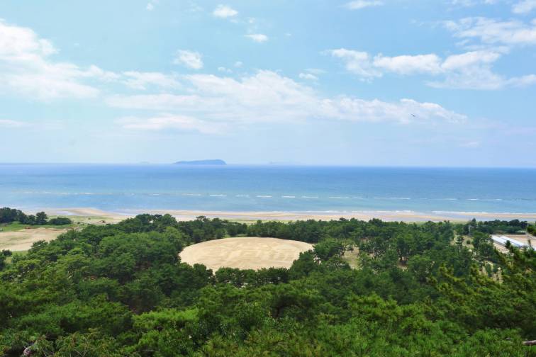 모래 그림 제니가타（코토히키 공원）